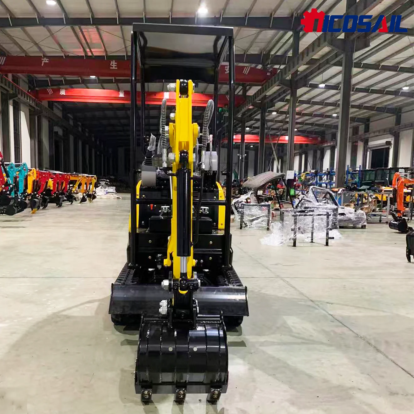 China Professional Manufacture Mini-Bagger mit geringer Verbrauch, starke Grabkraft, reibungsloser 1,2 N Mini-Bagger