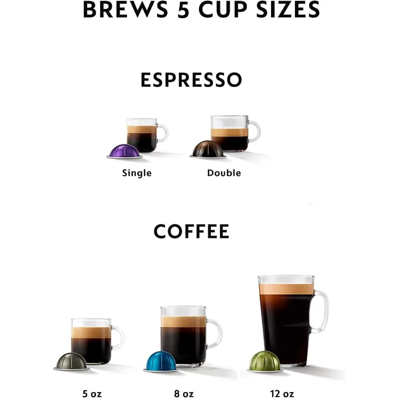 Nespresso Vertuo Pop+ by De'Longhi with Aeroccino, 1500 watts, Mango Yellow 5