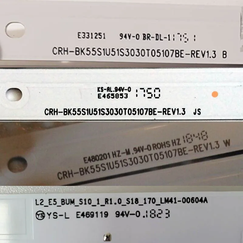 ŰƮ LED TV  CRH-BK55S1U51S3030T05107BE-REV1.3 I B JS W Ʈ Ʈ L2_E5_BUM_S10_1_R.10_S18_170_LM41-00604A LED 