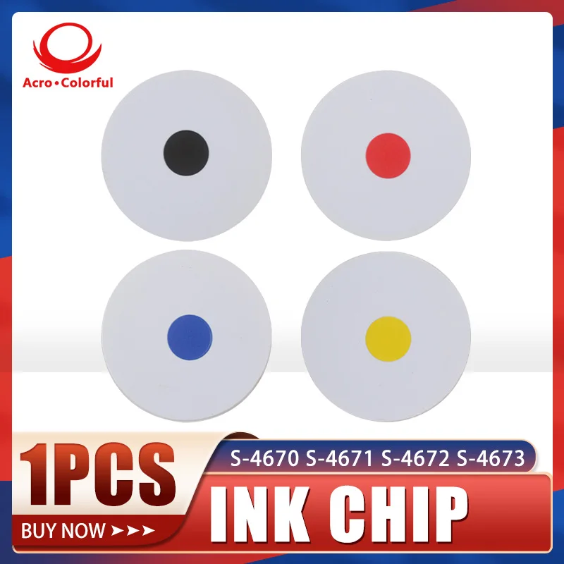 Compatible S-4670 S-4671 S-4672 S-4673 Ink Chip For Riso HC5000 HC5500 Printer Cartridge 30K