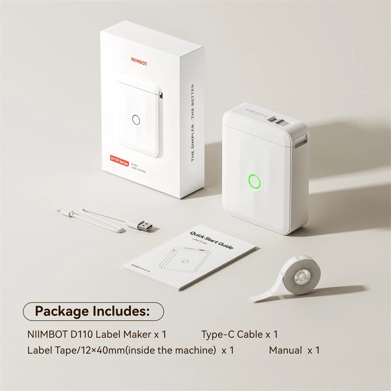 NIIMBOT D110 Upgraded Thermal Label Printer 6