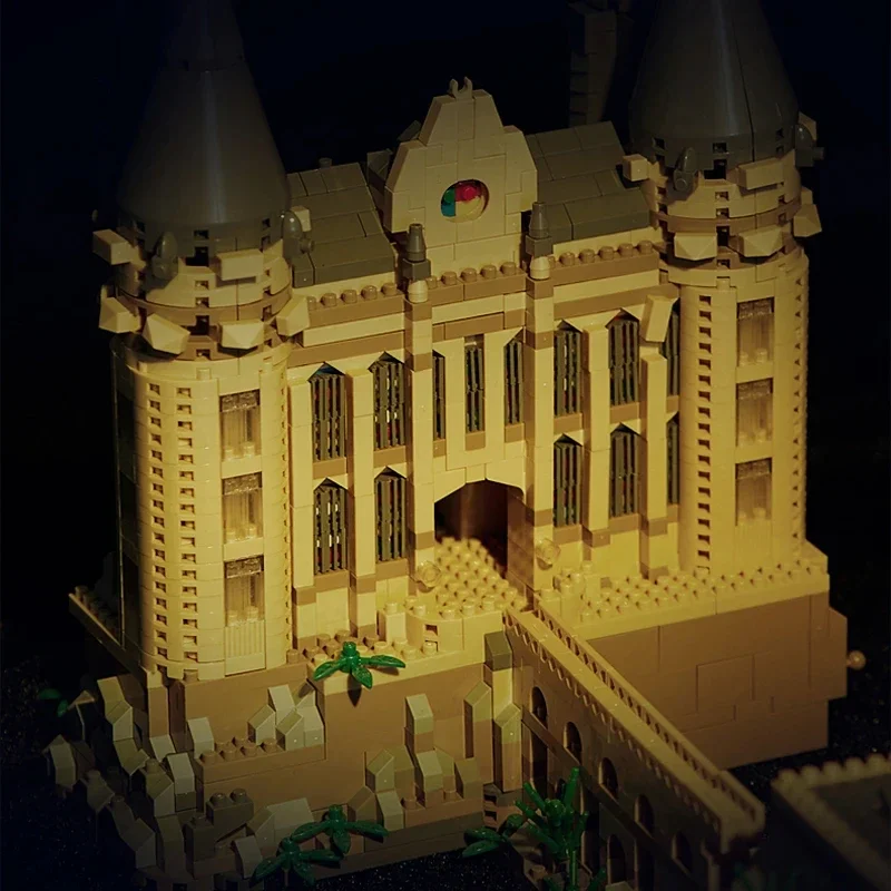 Micro Bricks City Creative Medieval Magic Castle Series School Architecture Mode