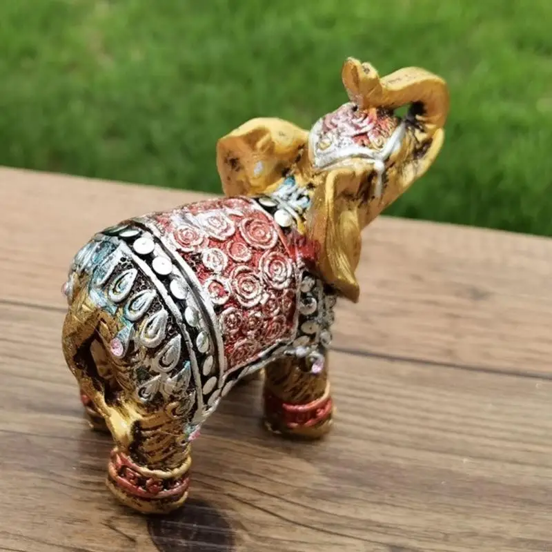 Kleine Elefantenstatuen aus Kunstharz, Elefantenfamilie, Figuren, Tierskulpturen, Heimdekoration, Sammlung, Geschenk für Damen