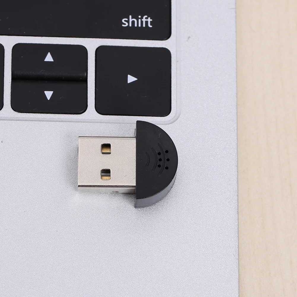 휴대용 스튜디오 스피치 미니 USB 마이크 오디오 어댑터, PC Mac용 USB 드라이버