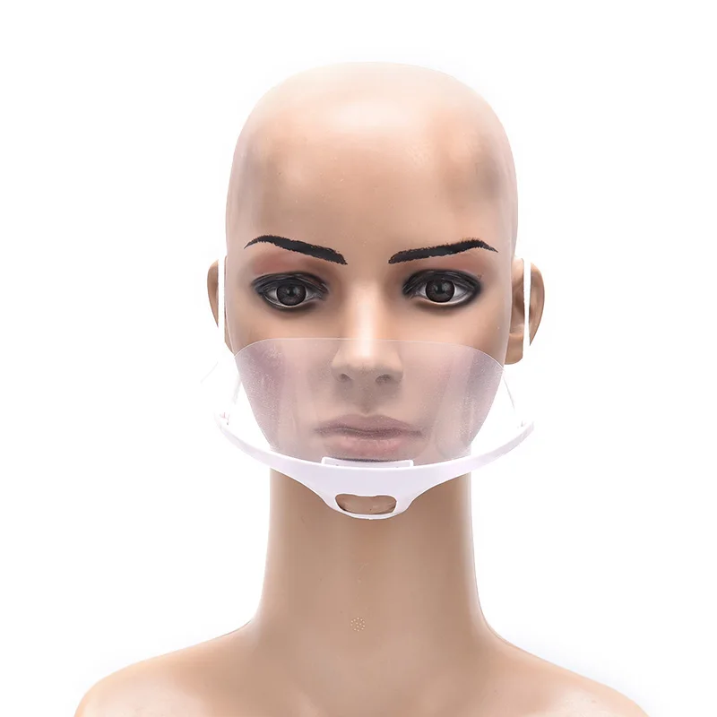 1pcs Hotel Restaurant Catering Anti-spittle Masks Reused Transparent Anti-fog Mouth Shield Plastic Cover Kitchen Tools | Дом и сад