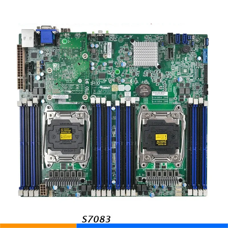 X99 Two Way Server Motherboard For TYAN S7083 C612 Support E5 2600 V3 V4 High Quality