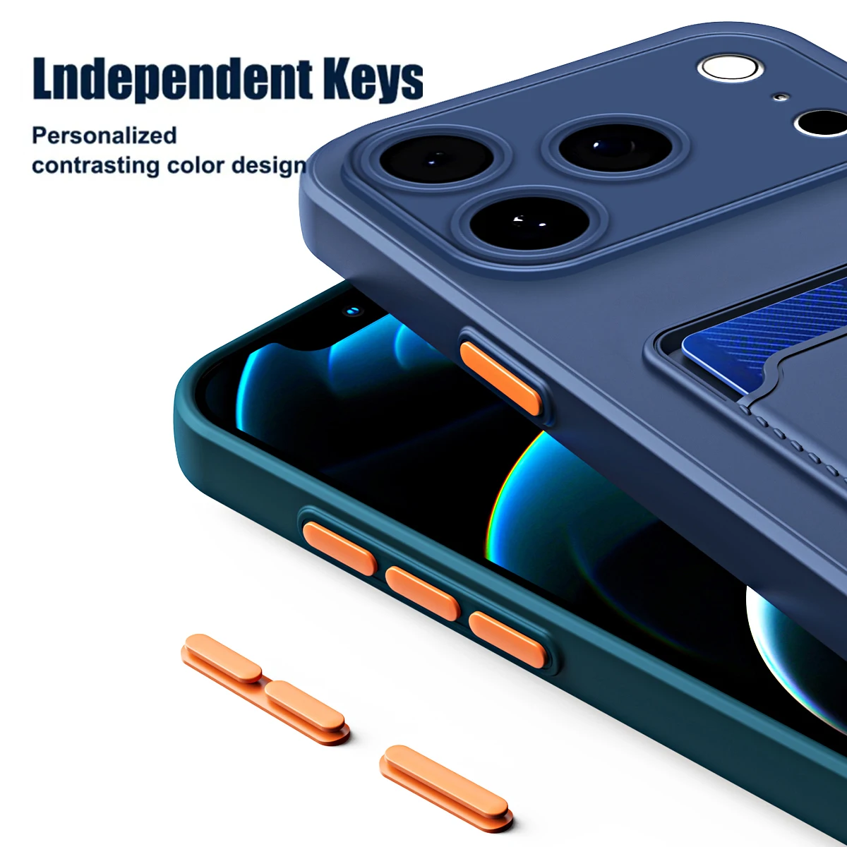 Liquid Silicone Card Slot Cases For iPhone 17 Pro Max Air 13 12 Mini Funda For iPhone 16 Pro Max 14 15 Plus 16E Soft Phone Cover 4