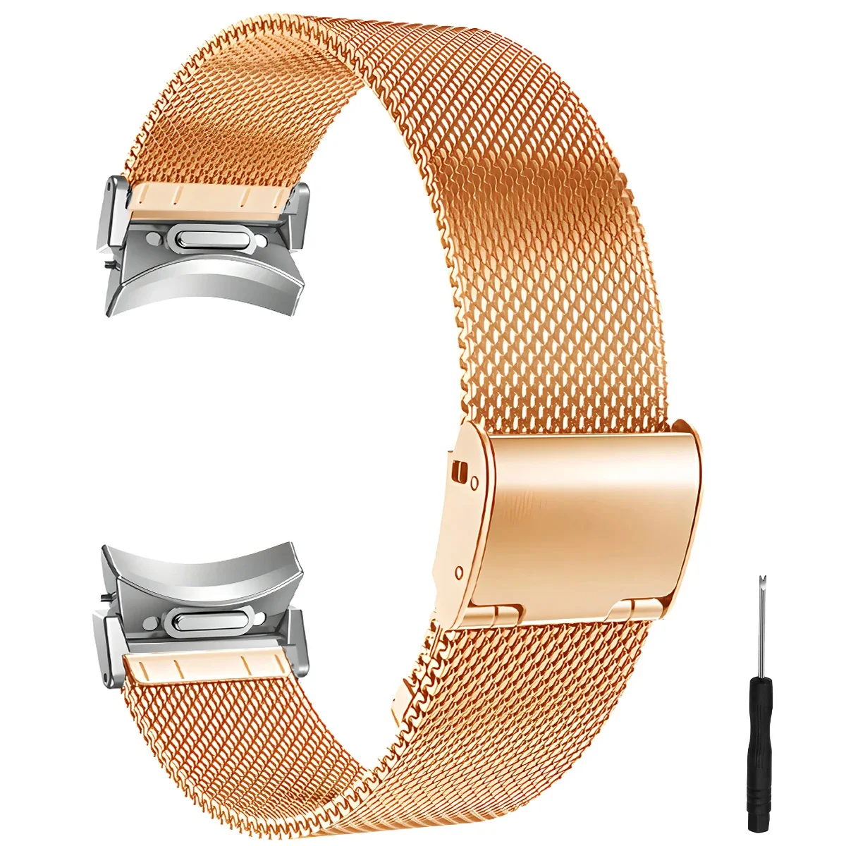 Elegant Milanese Mesh Metal Band for Smartwatch - Quick Fit Design Bracelet Strap