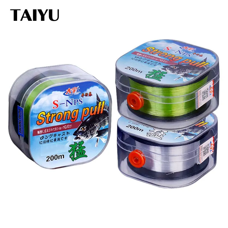 Ligne monofilament japonaise 200M super résistante 2-33LB - Pour ligne principale et leader mer/eau douce