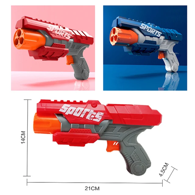 Eva Soft Bullets Guns Toy Air Powered Safety Soft Bullet Guns Darts Airsoft Hollow Hole Head Foam Dart Kids Indoor Shooting Game 4