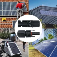 Ensemble d'outils de sertissage solaire, Kit de connecteurs solaires photovoltaïques, connecteurs Solor de panneau 1000V 30A pour câble PV/MC 2.5/4/6 mm2 6