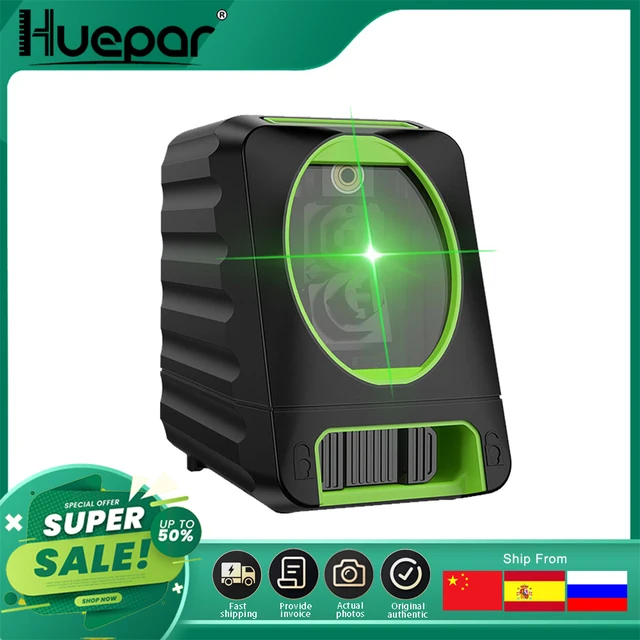 Huepar Self-leveling Vertical & Horizontal Lasers Green Beam Cross Line  Laser Level 150 Degree 510nm Nivel Laser For Outdoor Use - Laser Levels -  AliExpress