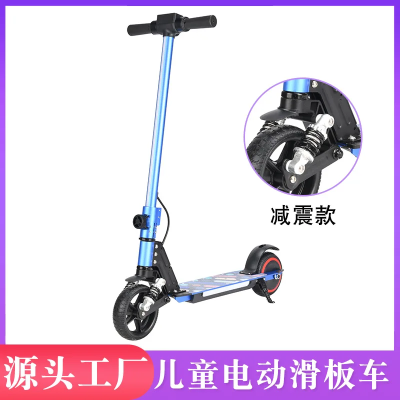 전동스쿠터 kids' electric scooter 6-12 with shock-absorbing foldable aluminum mini hulajnogi elektryczne elektrische step scooter