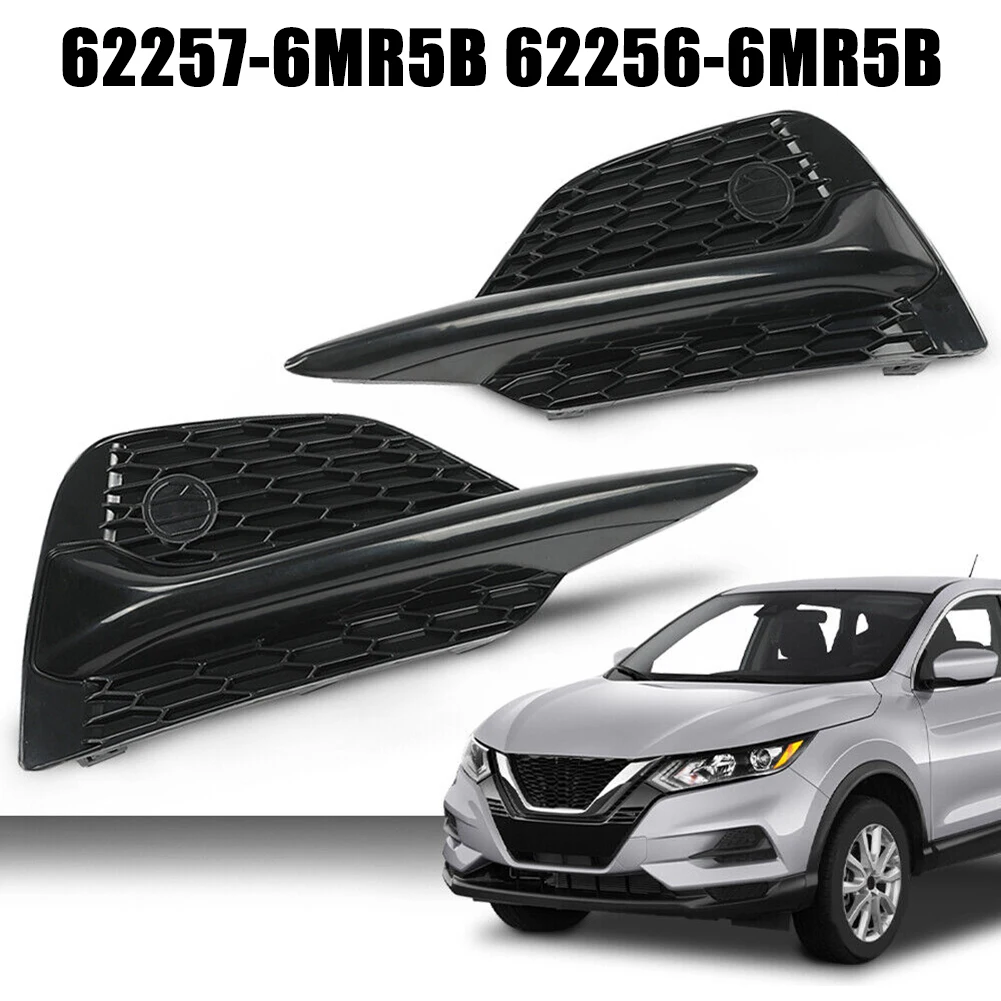 

2pcs New Car Front Pair Bumper Fog Light Frame Cover Plastic 62257-6MR5B / 62256-6MR5B For Nissan For Rogue Sport 2020-2022