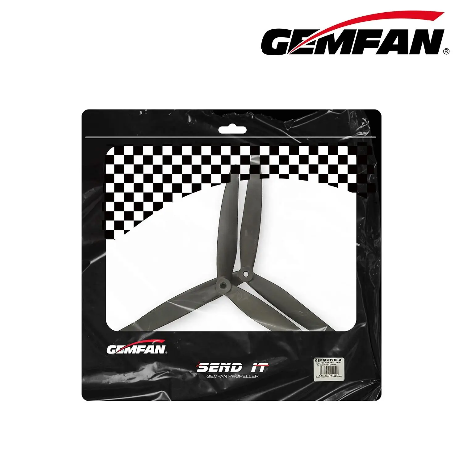 Gemfan 1270 Propeller 3-Blade Props for FPV Drone Freestyle 12inch 2CW+2CCW for Long Range RC Model Glass Fiber Nylon 4pcs