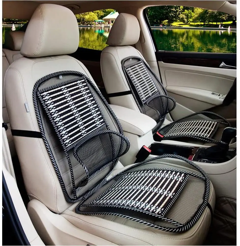 Car Seat Cushion Car Cushion Summer Lumbar Cushion General Massage Breathable Steel Wire Cooling Pad
