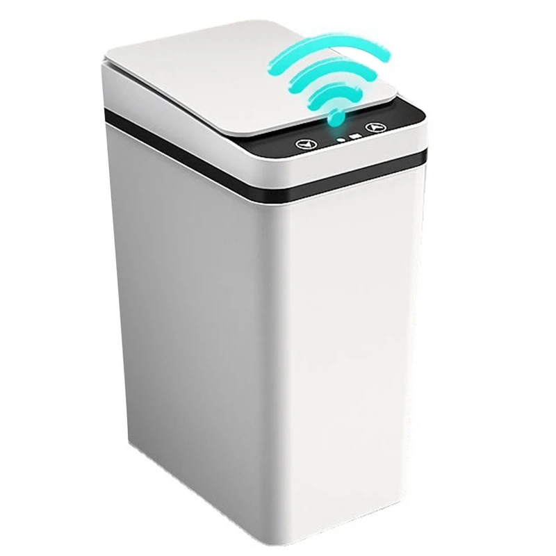 

Smart Touchless Trash Can - 3 Gallon Automatic Motion Sensor Rubbish Can With Lid Electric Waterproof Garbage Bin