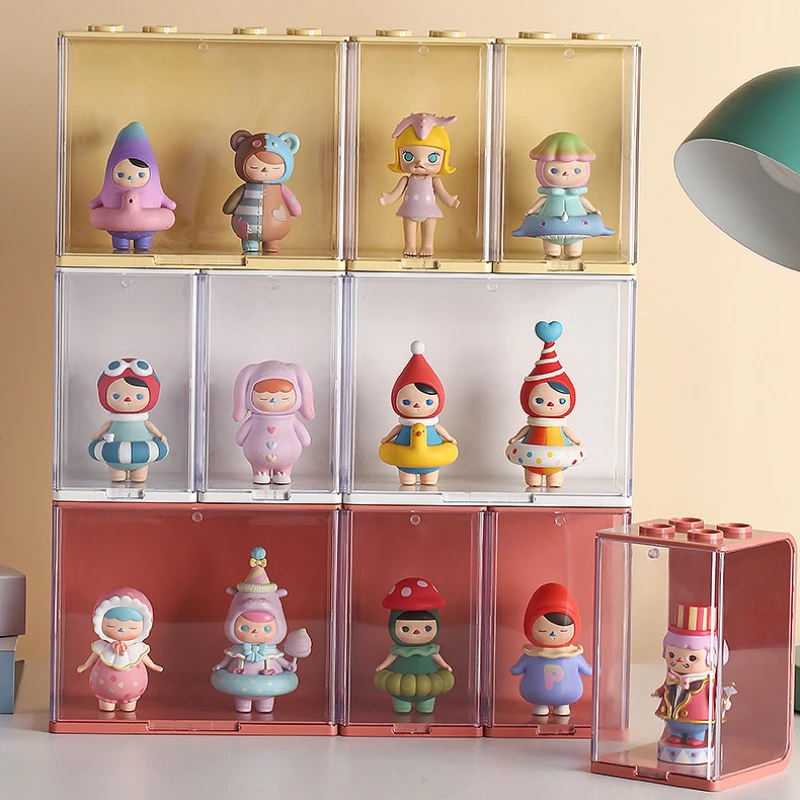 Blind Box Storage Box Transparent Display Rack Figurine Acrylic Organization Box Stackable 4
