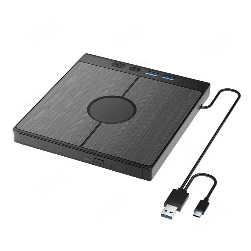 USB 3.0 타입 7-in-1 다기능 외장 CD/DVD 버너 1 TF/SD 카드 CD/DVD 디스크 플레이어, 읽기 속도 CD-ROM 24X, DVD-ROW 8X