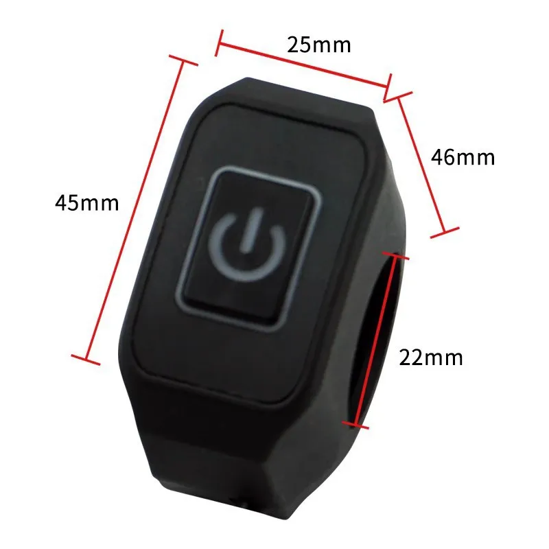 Motorcycle Handlebar Switch Universal Motorcycle Handlebar Switch Button 12V Button Connector Switch for Electric Star Pressure Waterproof Control