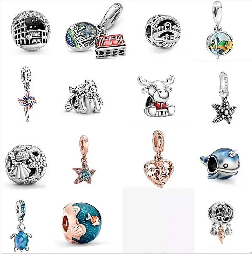 

Женские Подвески-бусины из серебра 2020 пробы для браслетов Pandora