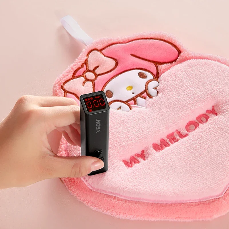 Sanrio Cinnamoroll Petite Towel – Antibacterial & Deodorized Cotton Towel With Applique & Glitter Embroidery, 9.8 X 9.8 Inches