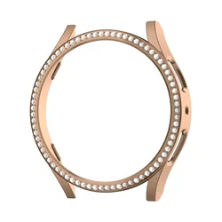 Sparkling Diamond-Encrusted Protective Case for Samsung Galaxy Watch - No Glass (Rose gold)