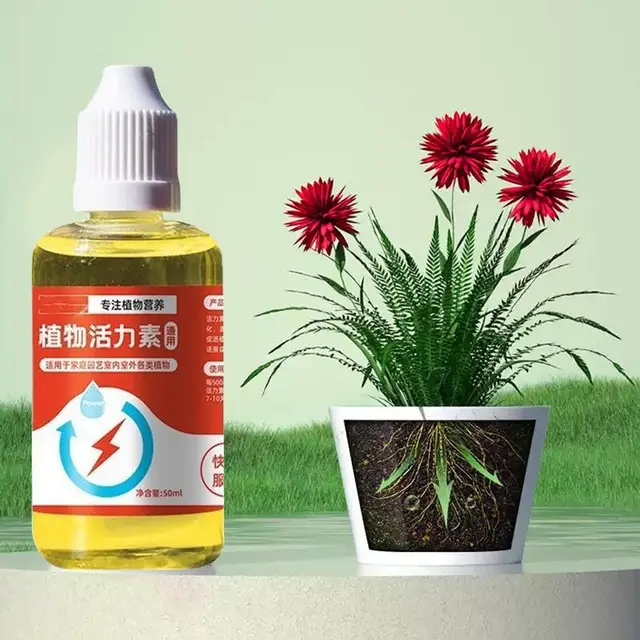 50 Ml -Es Növényi Növekedés Fokozó Univerzális Gyökérzet És Virágzó Tápanyagoldat Az Erős Grwoth Gyökerek Javító Kiegészítőjéhez - Image 3