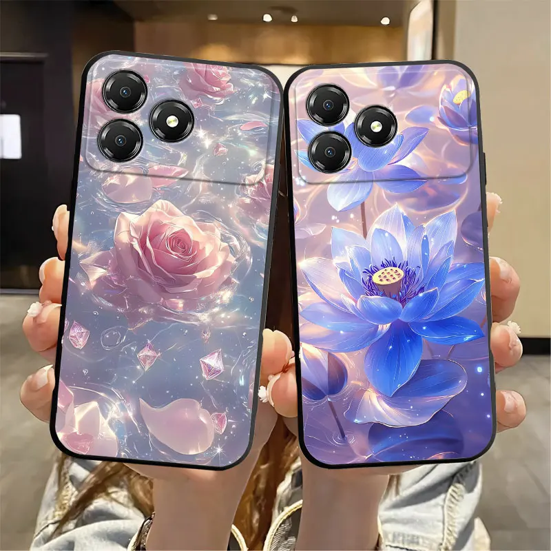 Butterfly Marble Print Silicone Soft Phone Case with Bumper Protection