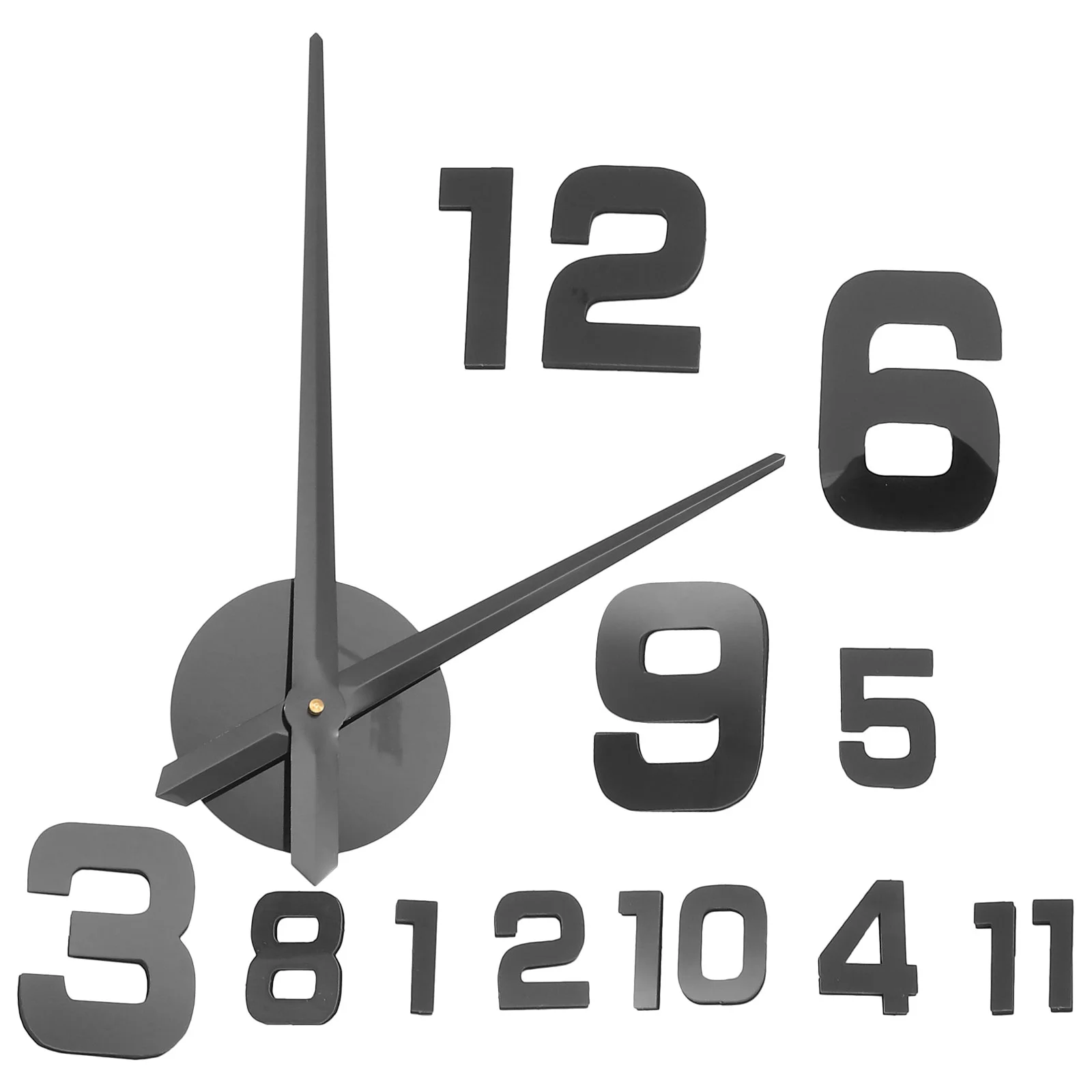 

1 Set Wall Clock Wall Mount Clock Exquisite DIY Acrylic Wall Clock for Living Room Bedroom without