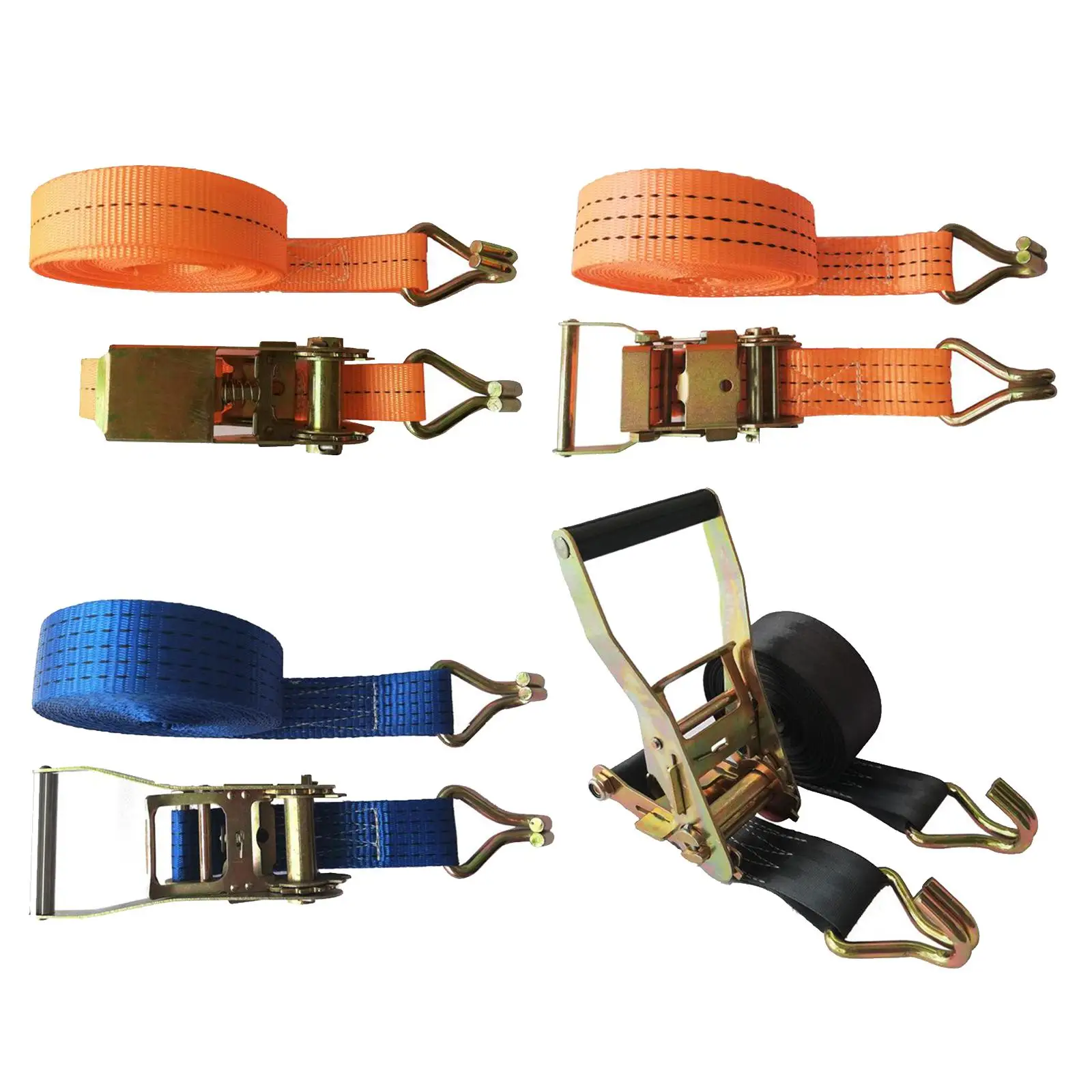 Heavy Duty Tie Down Cargo Strap Luggage Lashing Strong Ratchet Strap Belt