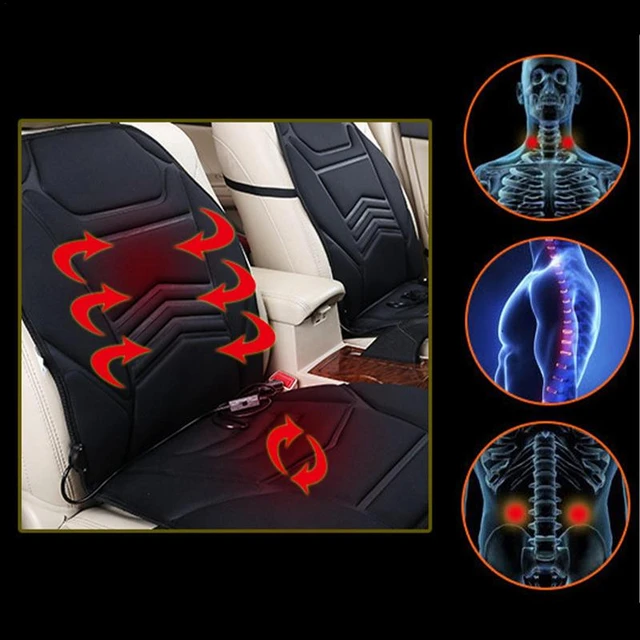 Winter Ergonomische Auto Sitz Abdeckung Universal Heizung Pad 12V Auto Sitz  Wärmer mit Rückenlehne Winter Reise Sitz Heizung Kissen - AliExpress