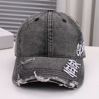 Новое модное поступление, удобная дышащая джинсовая бейсболка с вышитыми буквами, модная и стильная