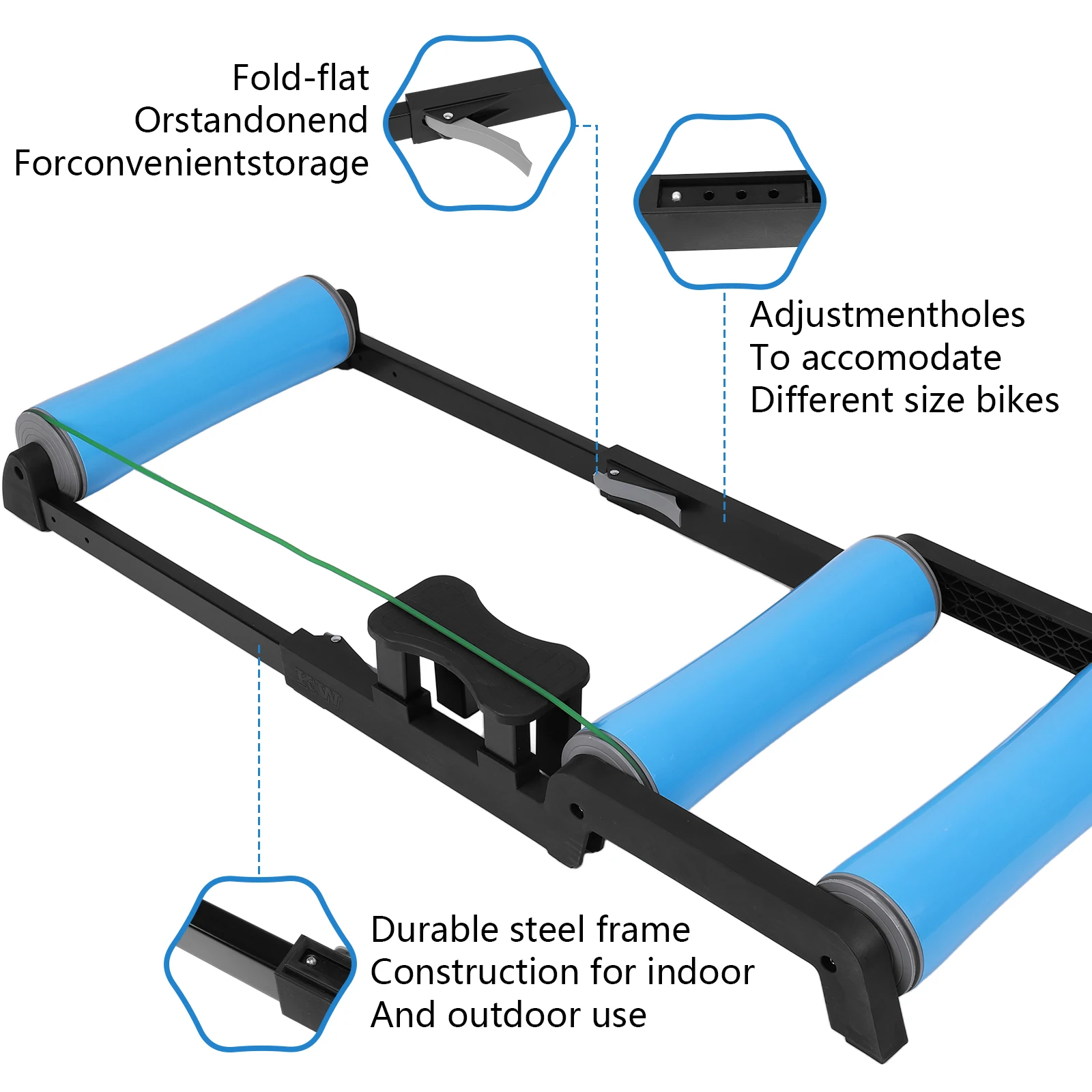 Aluminum Folding Balance Bike Trainer for Indoor Cycling