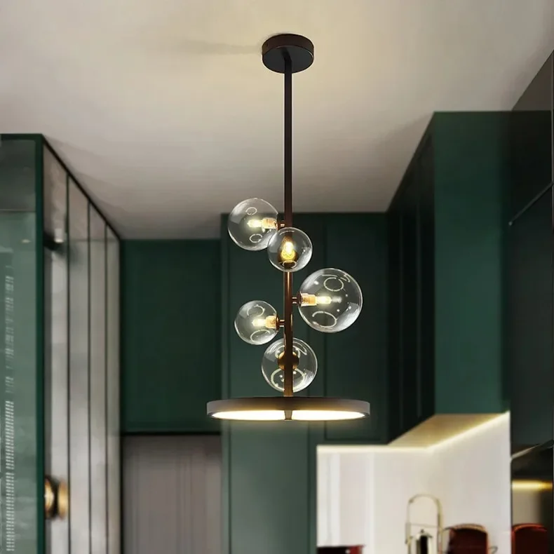 Modern Art Glass Chandelier Image 6