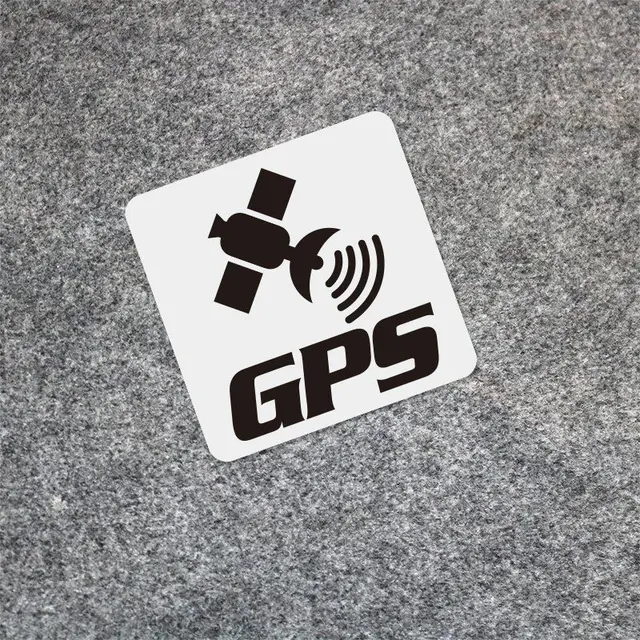 Pegatinas de Vinilo calcomanías GPS Protected Prevención Sign Moto cochera  Casa Ventana Hazard Silueta Looking Ver a4vr8