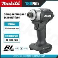 Makita DTD173 18V Cordless Impact Driver LXT BL Brushless Motor Electric Drill Wood/Bolt/T-Mode 180 N·M Rechargeable Power Tools
