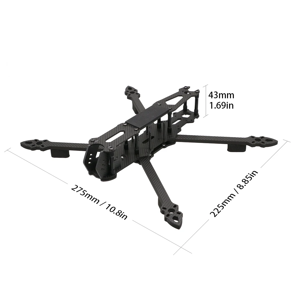 Cadre TrueX entièrement en fibre de carbone 3K pour kit de caméra FPV, Mark4, V2, Mark 4, 7 pouces, 295mm, 8 pouces, 367mm, 9 pouces, 387mm, 10 pouces, 427mm – Image 3