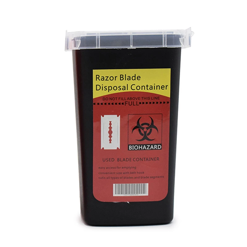 Professional Salon Waste Storage Box - Hairdressing & Eyebrow Trimmer Disposal Container
