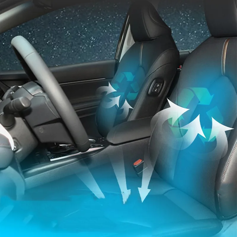 CarSeatVentilationSummerCoolingFanBreathableWindSuction3Gear