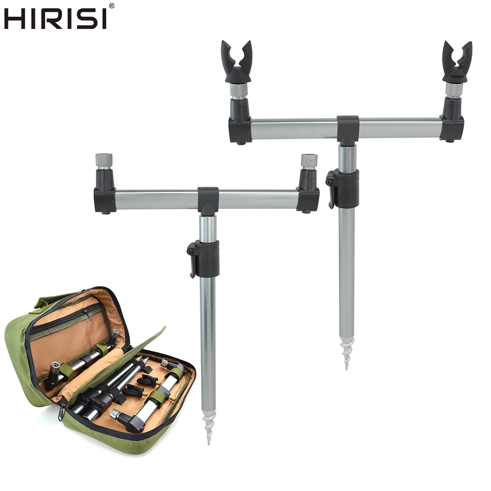 Carp Fishing Buzz Bars And Bank Sticks Set With Fishing Rod Rest Heads