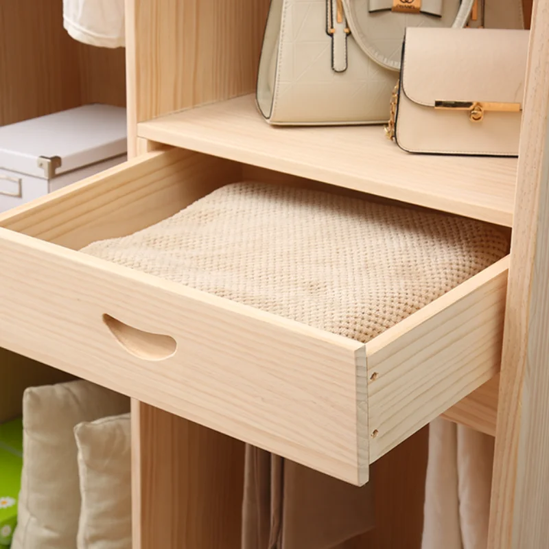Bedroom Children's Wardrobes Organizer Mobile Cabinet Storage Wardrobe For Kids Shelve Meuble De Rangement Room Furniture CY50CW