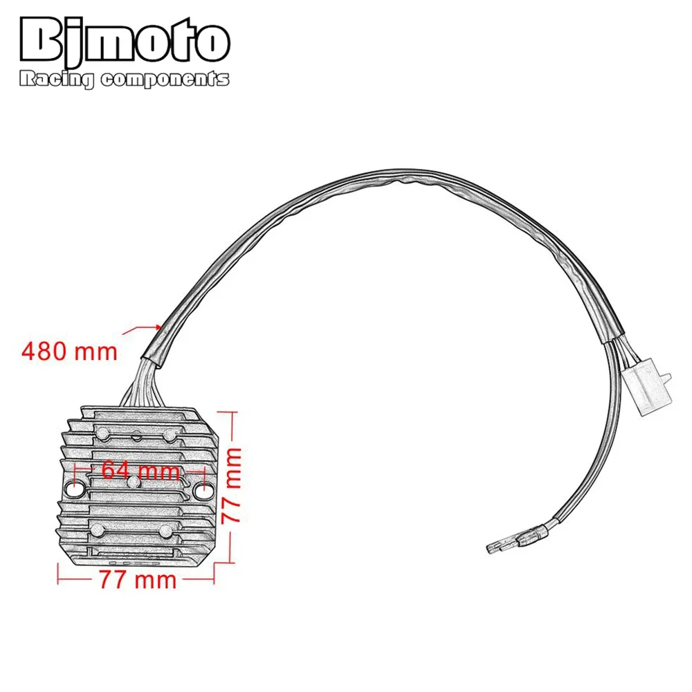 31600-KR3-980 혼다 CA125 레블 125 1995-2000 CMX250C 레블 MC13B MC32A CRM250용 오토바이 전압 조절기 정류기