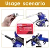 22Pcs Air Brush Spray Gun Cleaning Kit Car Paint Sprayer Cleaning Brush HVLP Pneumatic Paint Sprayer Detail Cleaning Repair Tool 6