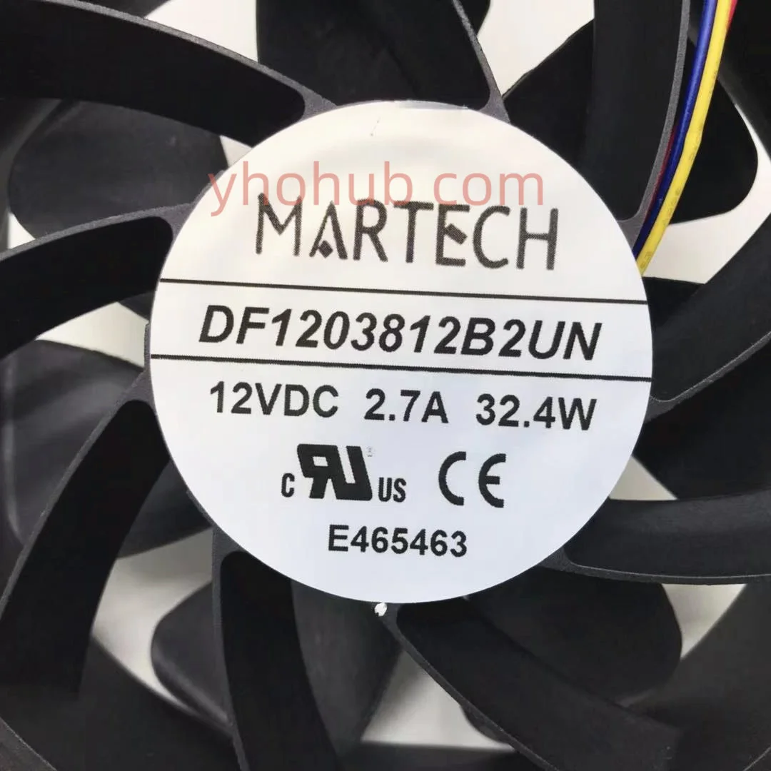 Martech-ventilador Resfriador de Servidor com Fios dc 12v 2.7a 120x120x38 mm - Imagem 3