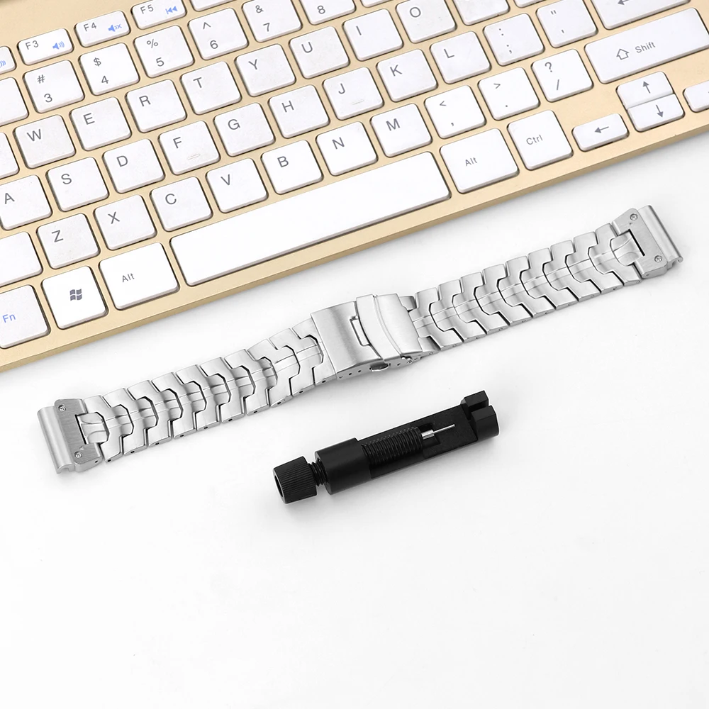 Premium QuickFit Stainless Steel Watch Band - 22/26mm Adjustable Strap