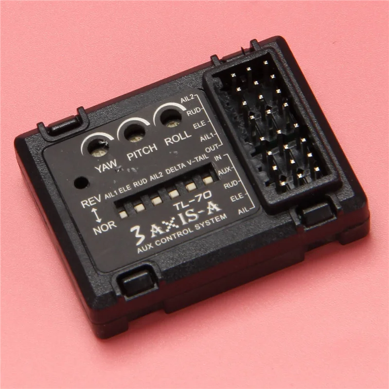 A68Z 4X 3 축 비행 컨트롤러 안정기 시스템 자이로 고정 비행 날개 FPV 비행기 항공기 글라이더 고정 날개 밸런서