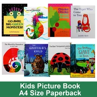 English Cartoon Picture Book Language Learning Montessori Reading Books for Kids Early education Bedtime Story A4 Paperback 1