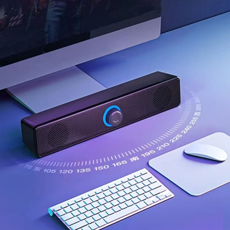 PCSoundbarWiredandWirelessBluetoothSpeakerUSBPoweredSoundbar