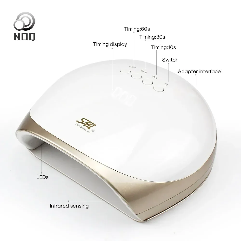 NOQ SML S6 68W Nail Dryer Manicure Nail Machine For UV LED Nails Lamp Drying Gel Polish 4Timing Nail Art Tools 5